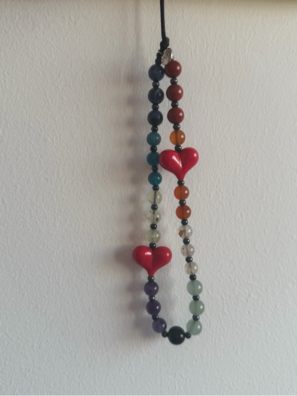 String Ting Natural Stone Phone Wristlet Chain